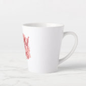 Ästhetisches Schönes Chaos Script-Typografie Milchtasse (Rechts)
