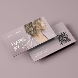 Ästhetisches Schönheitssalon Hairstylist Lavendel  Visitenkarte