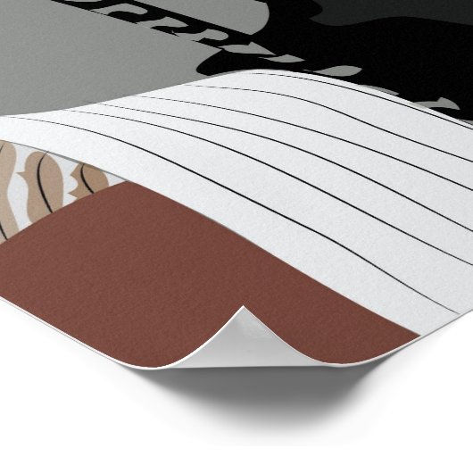 Ästhetisches Schwarzes Hautmädchen, Marsai Martin Poster (Ecke)