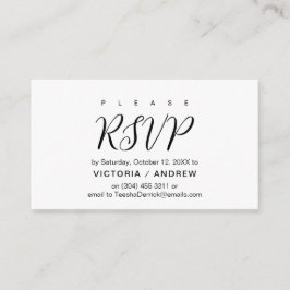 Ästhetisches Schwarzes Skript, Hochzeitsszenario R Begleitkarte