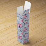 Ästhetisches Shabby Chic Rosa Rosen Nahtloses Must Weinbox<br><div class="desc">Ästhetisches Shabby Chic pastellrosa Rosen und weiße Blume in einem nahtlosen Muster mit hellblauem Hintergrund.</div>