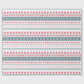 Ästhetisches skandinavisches Weihnachtspapier Geschenkpapier (Flach)