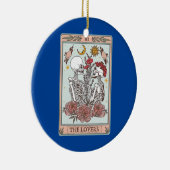 Ästhetisches Skelett Tarot-Kartenlesen für alle Li Keramik Ornament (Rechts)