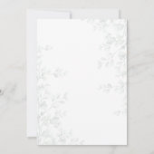 Ästhetisches Soft-Grau-Blumen-Ramadan-Iftar-Dinner Einladung (Rückseite)