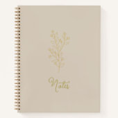 Ästhetisches Spiraljournal Notizblock (Vorderseite)