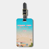 Ästhetisches Strand-Sommer-Gepäckanhänger Gepäckanhänger (Vorderseite vertikal)