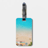 Ästhetisches Strand-Sommer-Gepäckanhänger Gepäckanhänger (Rückseite vertikal)