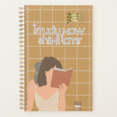 Ästhetisches Studien-Vibes-Journal Planer (Vorderseite)