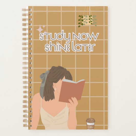 Ästhetisches Studien-Vibes-Journal Planer (Vorderseite)