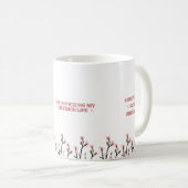 Ästhetisches Studium Mädchen Mug Cozy Vibes mit Bl Kaffeetasse (VorderseiteRechts)