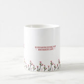 Ästhetisches Studium Mädchen Mug Cozy Vibes mit Bl Kaffeetasse (Mittel)