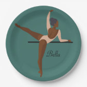 Ästhetisches Tanzen Ballerina Pappteller (Vorderseite)