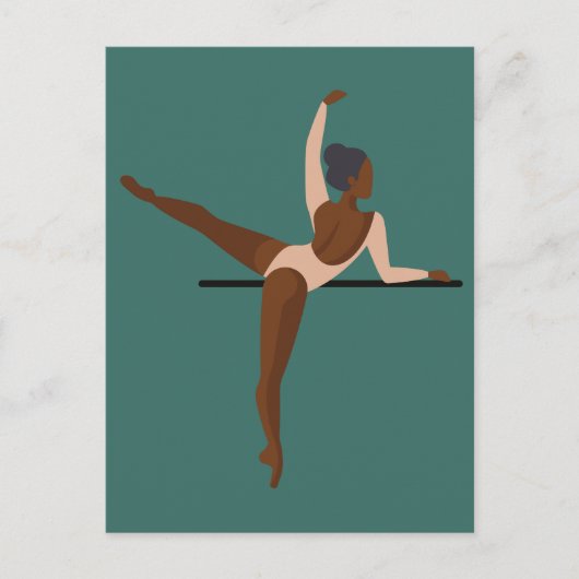 Ästhetisches Tanzen Ballerina Postkarte (Vorderseite)