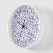 Ästhetisches Thema Butterfly Violet Uhr (Winkel)