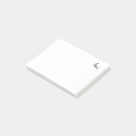 Ästhetisches Tiger-Design| Minimalistisch| Post-it Klebezettel (angewinkelt)