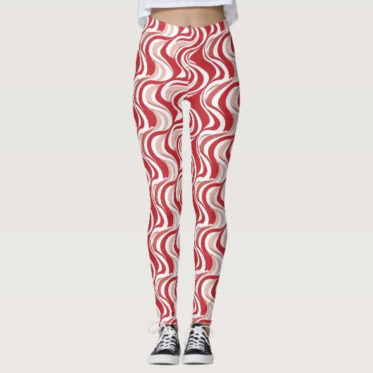 Ästhetisches Urlaubswellendesign Leggings (Vorderseite)