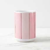 Ästhetisches vertikales Holz Muster Rosa Farbe Kaffeetasse (Mittel)