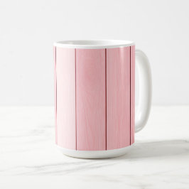 Ästhetisches vertikales Holz Muster Rosa Farbe Kaffeetasse