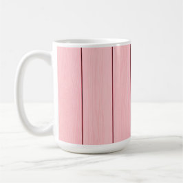 Ästhetisches vertikales Holz Muster Rosa Farbe Kaffeetasse