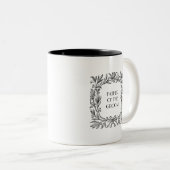 Ästhetisches Viktorianisches Geschenk, Vater des B Zweifarbige Tasse (VorderseiteRechts)