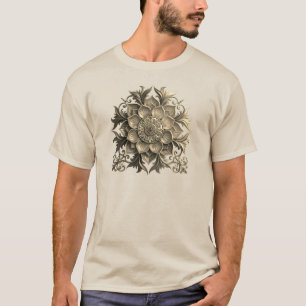 Ästhetisches Vintage-Blumen-Mandala-Ornament-T-Shi T-Shirt