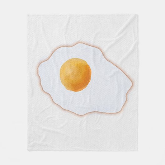 Ästhetisches Wasserfarben-Spiegel-Ei Minimalist Fleecedecke (Vorderseite)