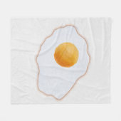 Ästhetisches Wasserfarben-Spiegel-Ei Minimalist Fleecedecke (Vorderseite (Horizontal))