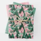 Ästhetisches Weihnachtswrapping-Papier Geschenkpapier Set (Beispiel)