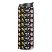 Ästhetisches Wildblumen-Botanik-Muster-Thermobeche Thermosbecher (Nach links gedreht)