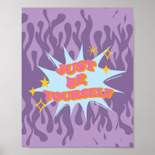 Ästhetisches Zitatposter der 90er Jahre Poster