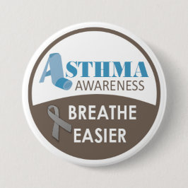 Asthma-Bewusstsein 3" großes Abzeichen Button