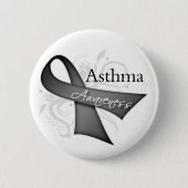 Asthma-Bewusstseins-Band Button (Vorderseite)