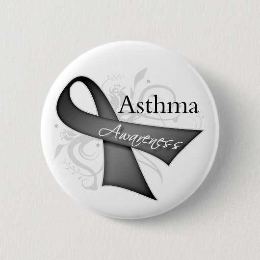 Asthma-Bewusstseins-Band Button (Vorderseite)