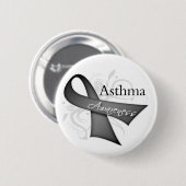 Asthma-Bewusstseins-Band Button (Vorne & Hinten)
