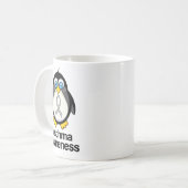 Asthma-grauer Band-StützPinguin Kaffeetasse (Vorderseite Links)