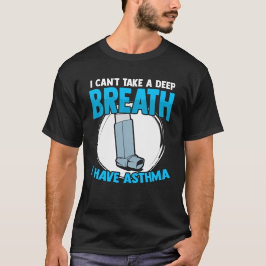 Asthma Inhalator Asthma Asthma Allergie T-Shirt (Vorderseite)