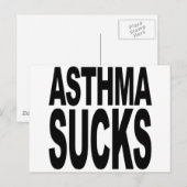 Asthma ist scheiße postkarte (Vorne/Hinten)