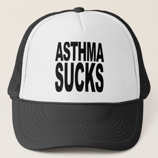 Asthma ist zum Kotzen Truckerkappe (Vorderseite)