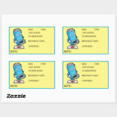 Asthma Mediation School Nury Rechteckiger Aufkleber (Blatt)