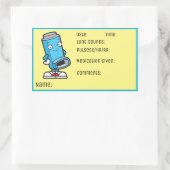 Asthma Mediation School Nury Rechteckiger Aufkleber (Tasche)