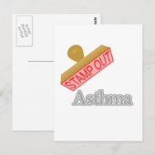 Asthma Postkarte (Vorne/Hinten)
