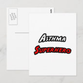 Asthma Superhero Postkarte (Vorne/Hinten)