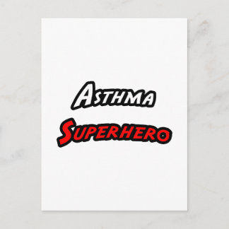 Asthma Superhero Postkarte