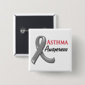 Asthmabewusstsein Button (Vorne & Hinten)
