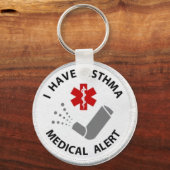 Asthmawarnung Schlüsselanhänger (Vorderseite)