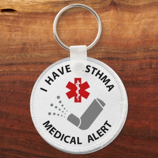 Asthmawarnung Schlüsselanhänger (Vorderseite)
