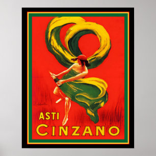 Asti Cinzano von Cappiello 16 x 20 Poster