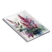 Astilbe - Aquarellblumen Notizblock (Rechte Seite)