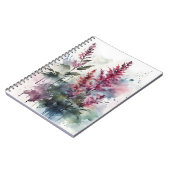 Astilbe - Aquarellblumen Notizblock (Linke Seite)