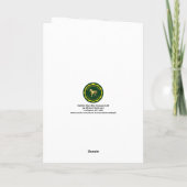 Astilbe Blue Mist Romans 8:28 Dankeskarte (Rückseite)